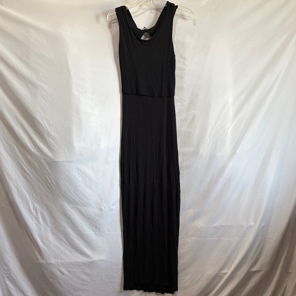 Kismet Black Sleeveless Maxi Dress SM357